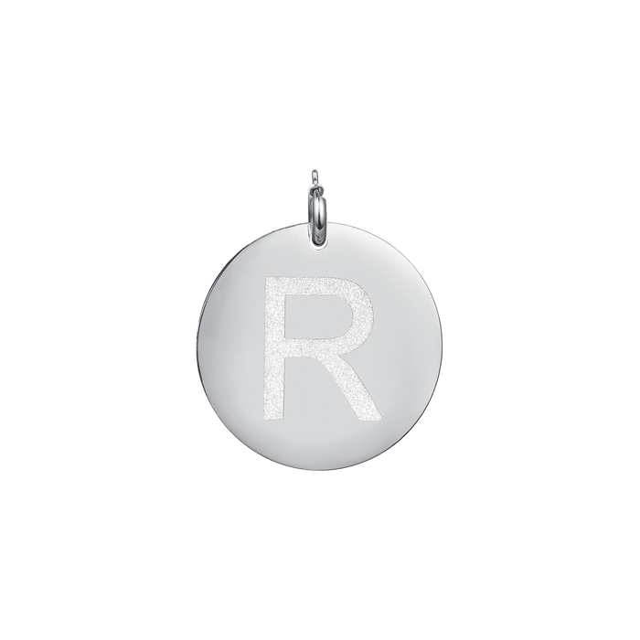 CHARM LETTERA GLITTER IN ACCIAIO 30mm