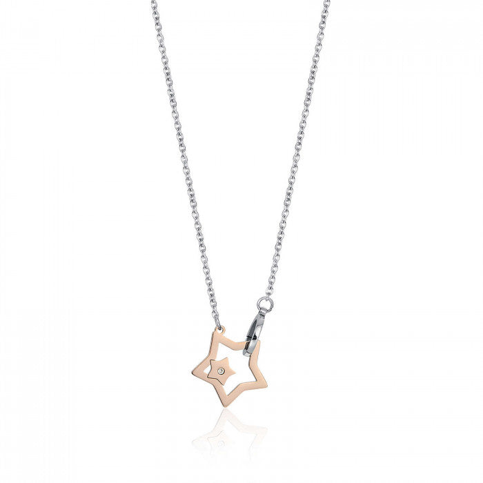 Collana con pendente stella rosè