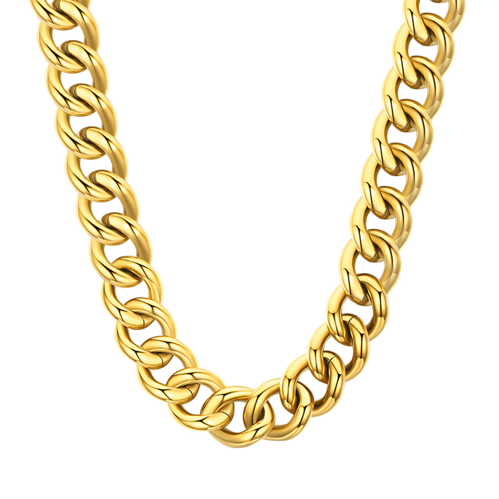 COLLANA DONNA IN ACCIAIO CON MAGLIA CATENA
