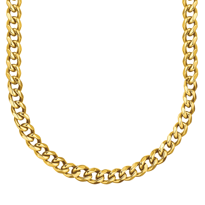 COLLANA UNISEX IN ACCIAIO CON MAGLIA CATENA 11 MM