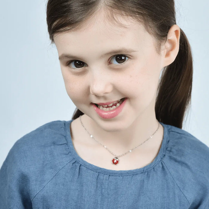 COLLANA BAMBINA IN ACCIAIO CON COCCINELLA