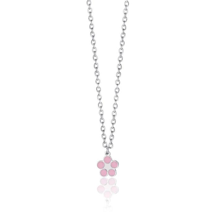COLLANA BAMBINA IN ACCIAIO CON FIORE