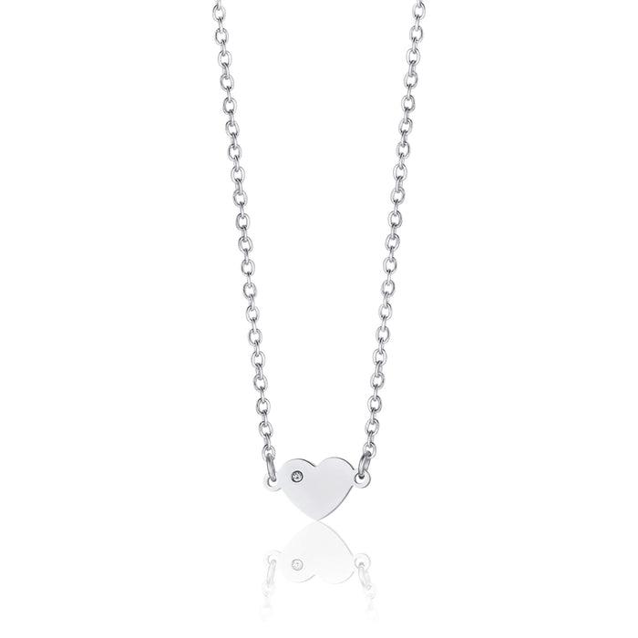 COLLANA BAMBINA IN ACCIAIO CON CUORE