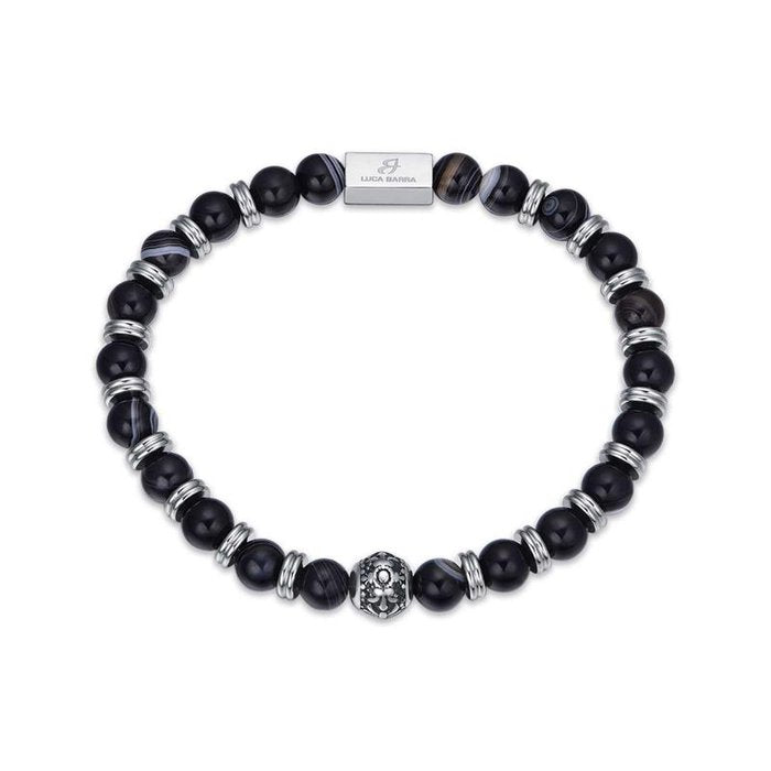 Bracciale In Acciaio Con Pietre