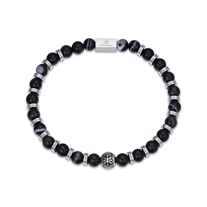 Bracciale In Acciaio Con Pietre