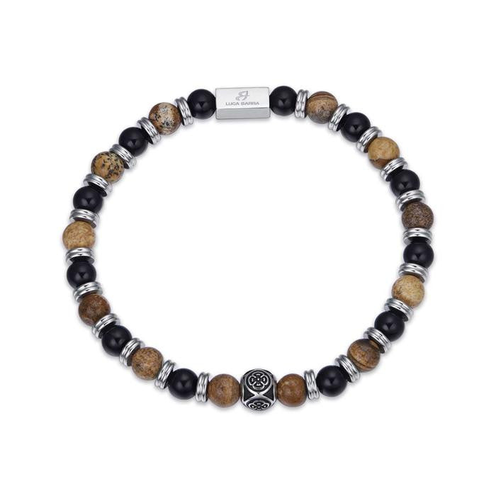Bracciale In Acciaio Con Pietre