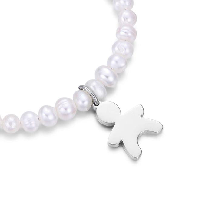 Bracciale Con Perle E Bambino