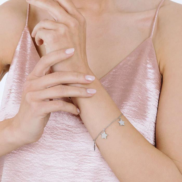 Bracciale In Acciaio Con Stelle