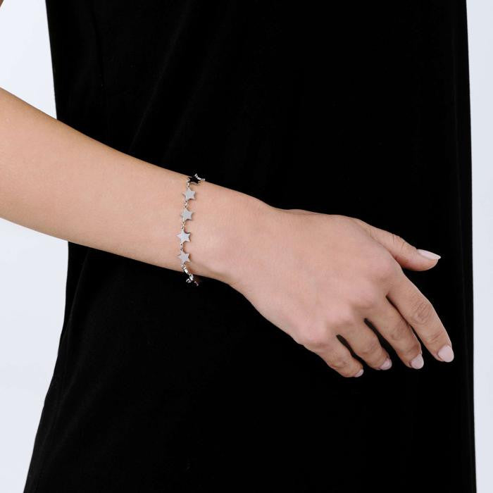 Bracciale In Acciaio Con Stelle
