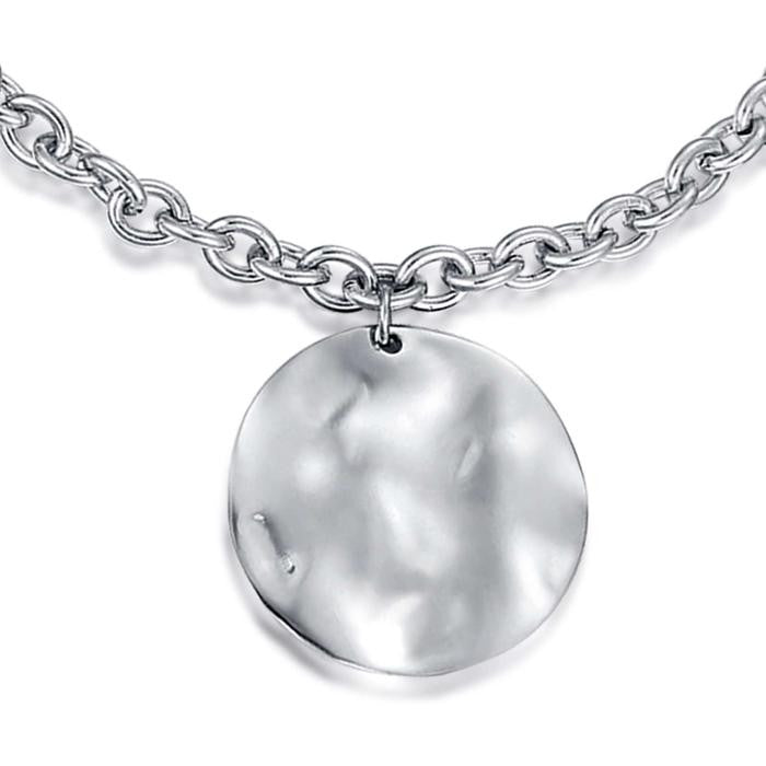 Bracciale In Acciaio Effetto Martellato