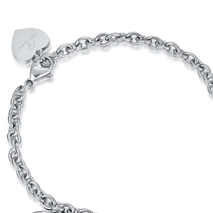 Bracciale In Acciaio Effetto Martellato