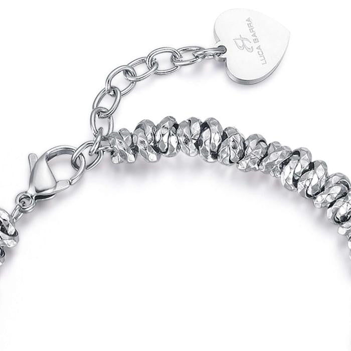 Bracciale In Acciaio Con Angelo Ip Rose