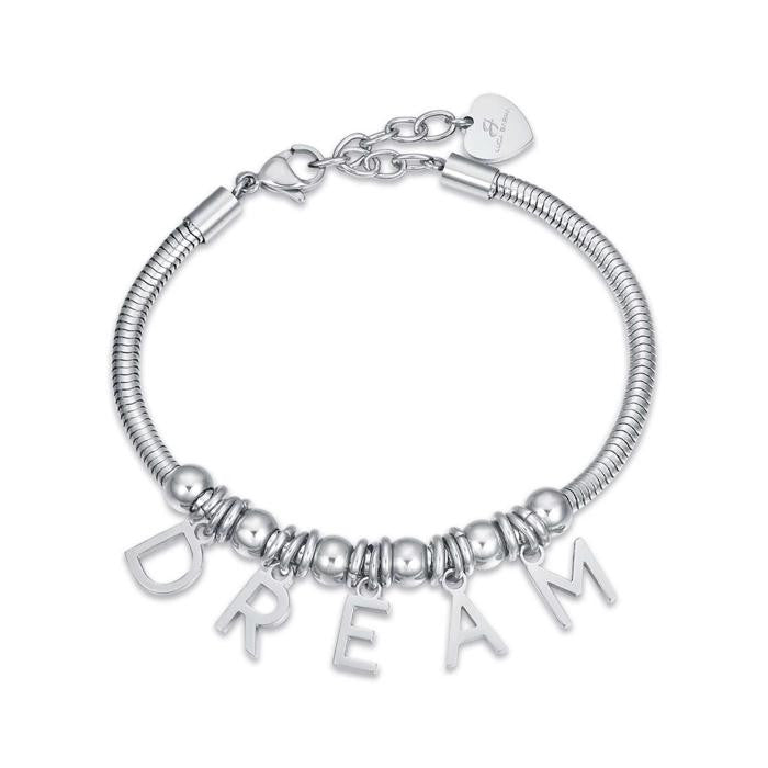 Bracciale In Acciaio Con Charms Dream