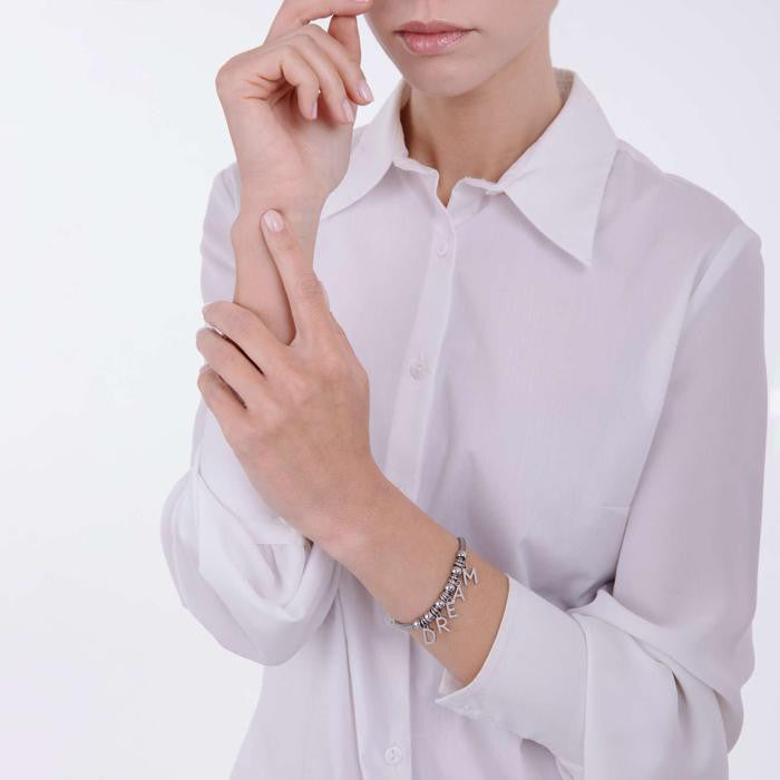 Bracciale In Acciaio Con Charms Dream