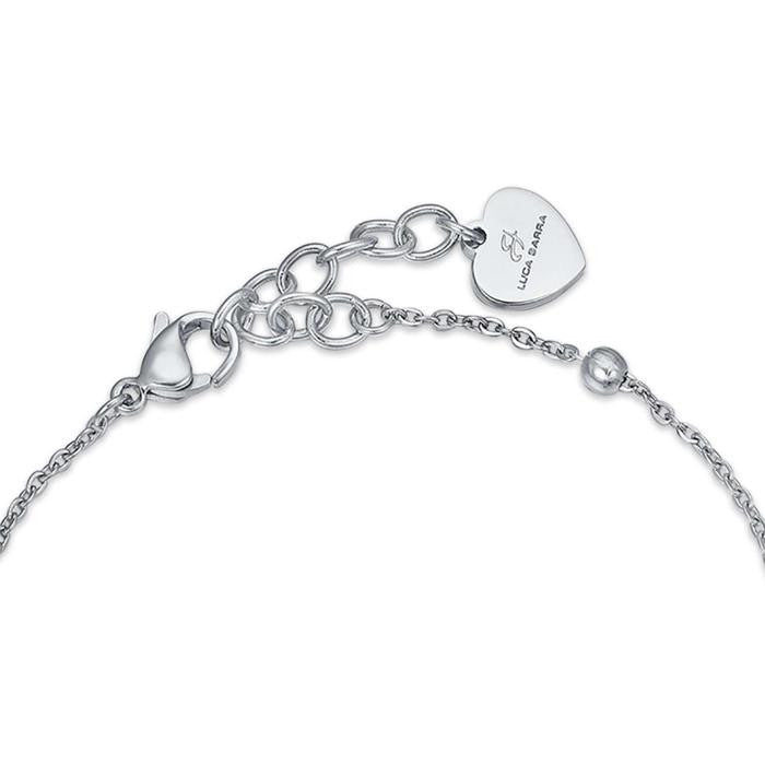 Bracciale In Acciaio Con Stelle In Acciaio Ip Gold E Corno