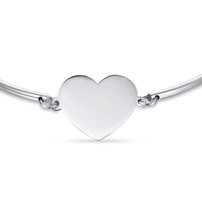 Bracciale In Acciaio Con Cuore