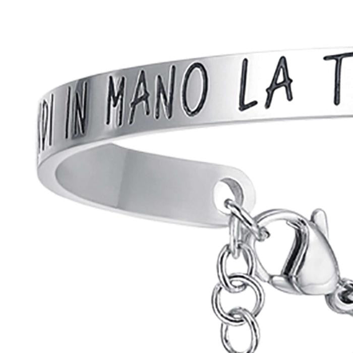 Bracciale In Acciaio Con Scritta Prendi In Mano La Tua Vita