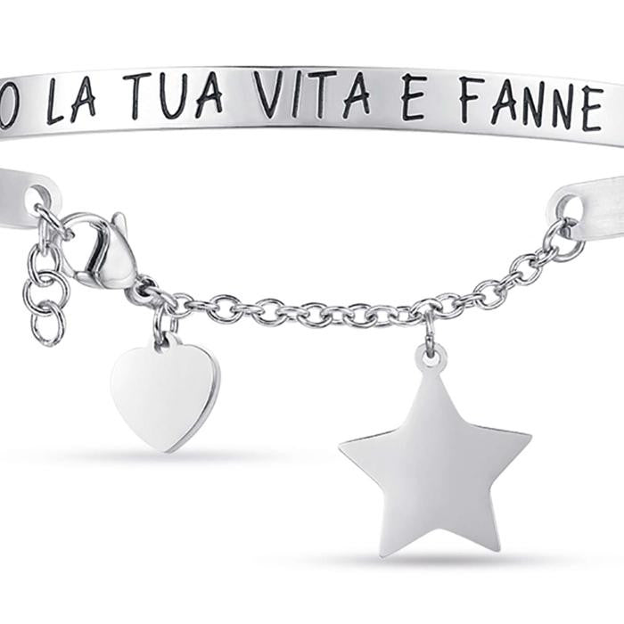 Bracciale In Acciaio Con Scritta Prendi In Mano La Tua Vita