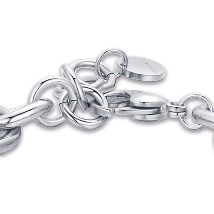 Bracciale In Acciaio E Acciaio Ip Gold