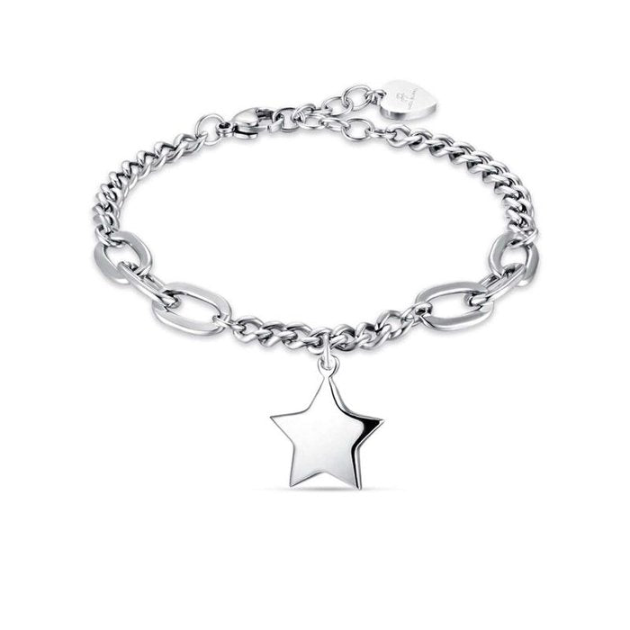 Bracciale in acciaio con stella