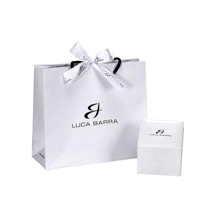 Orologio con cassa in acciaio quadrante nero e maglia milano