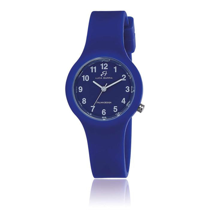 Orologio In Silicone Blu Quadrante Blu