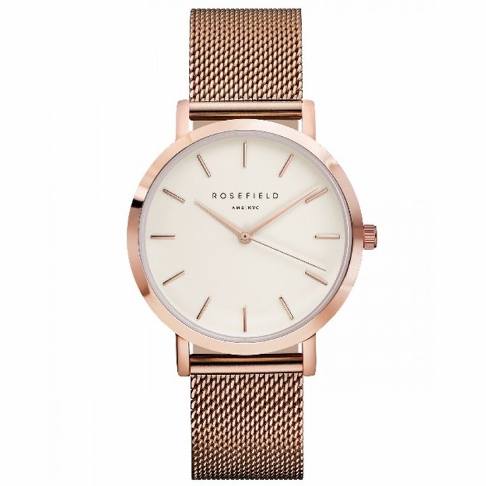 The Mercer Bianco - Oro rosa 38mm