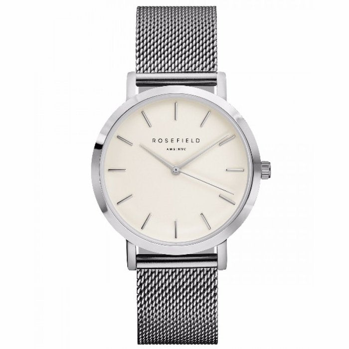The Mercer Bianco - Argento 38mm