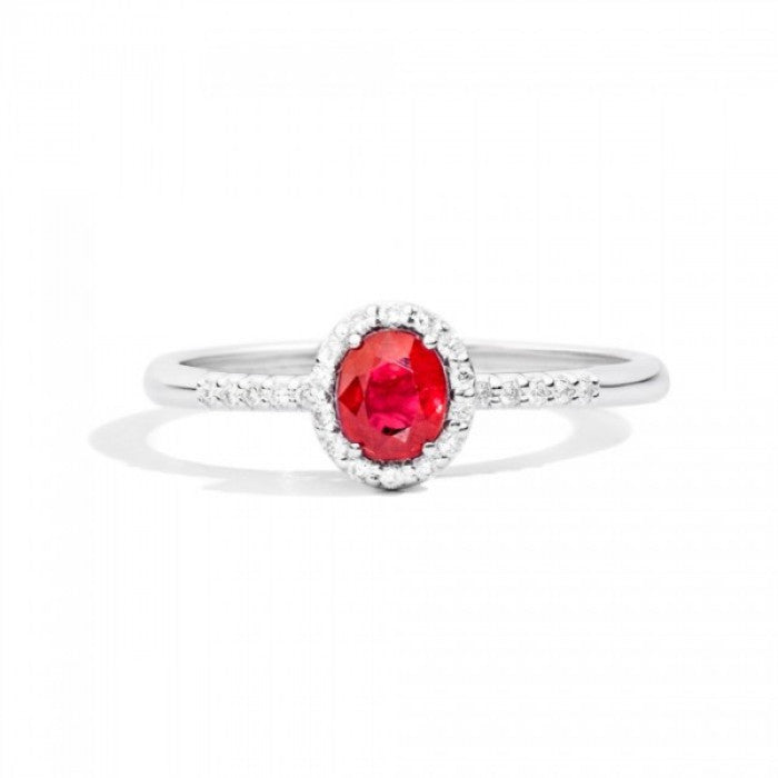 Anello iris rubino 0.44 br 0.10