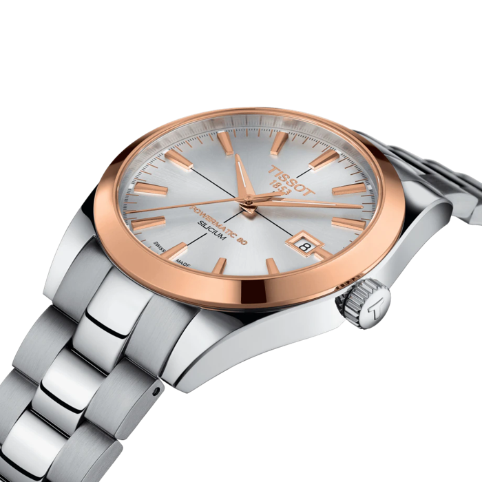 Tissot Gentleman Powermatic 80 Silicium Solid 18K Gold Bezel