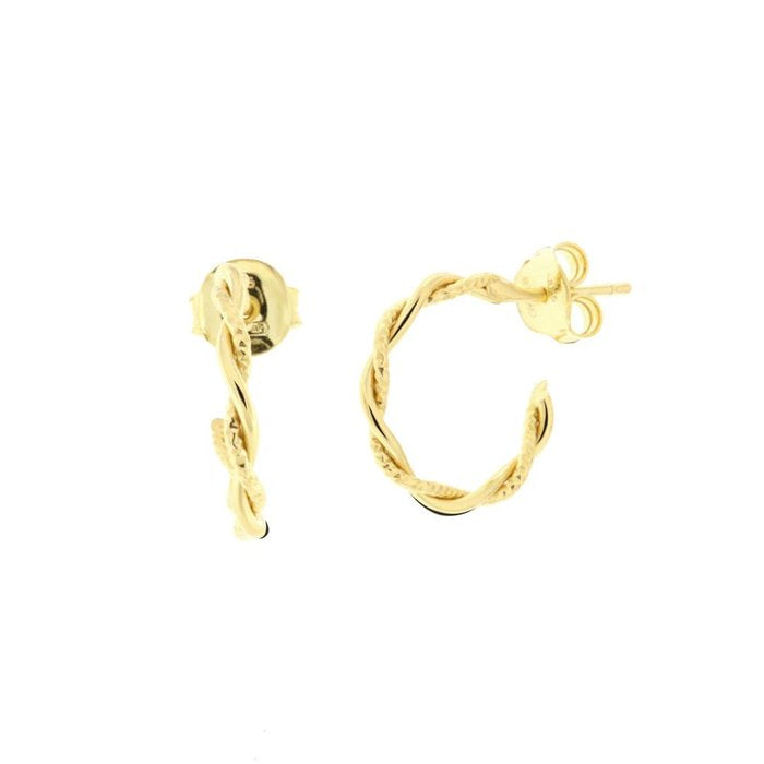 Orecchini in Argento 925 cerchietto ad intreccio