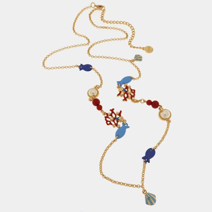 Collana in Metallo con simboli marini