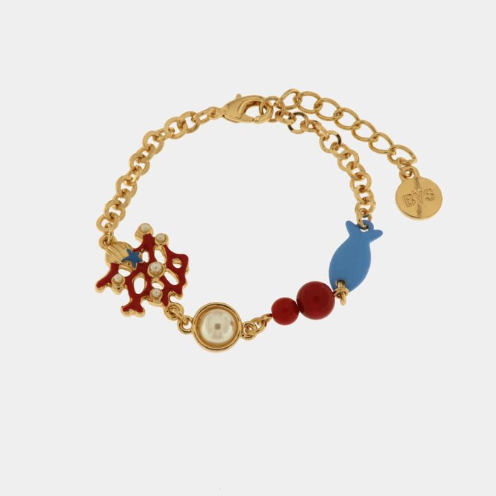 Bracciale in Metallo con simboli marini