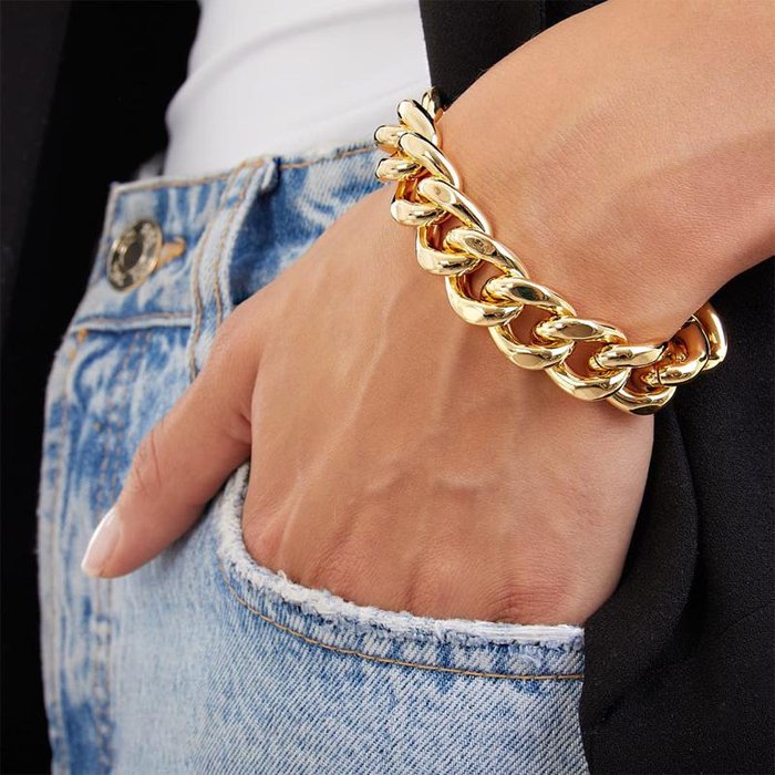 Bracciale Groumette in bronzo dorato