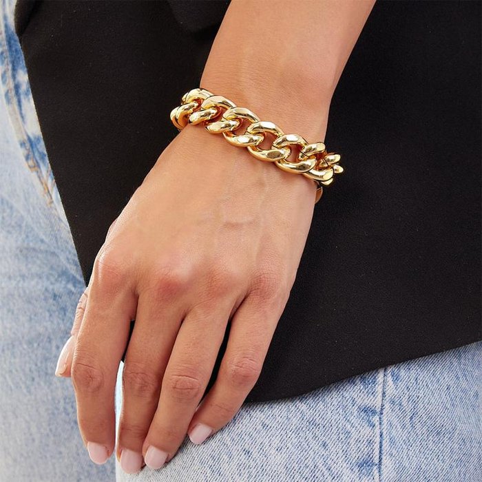 Bracciale Groumette in bronzo dorato