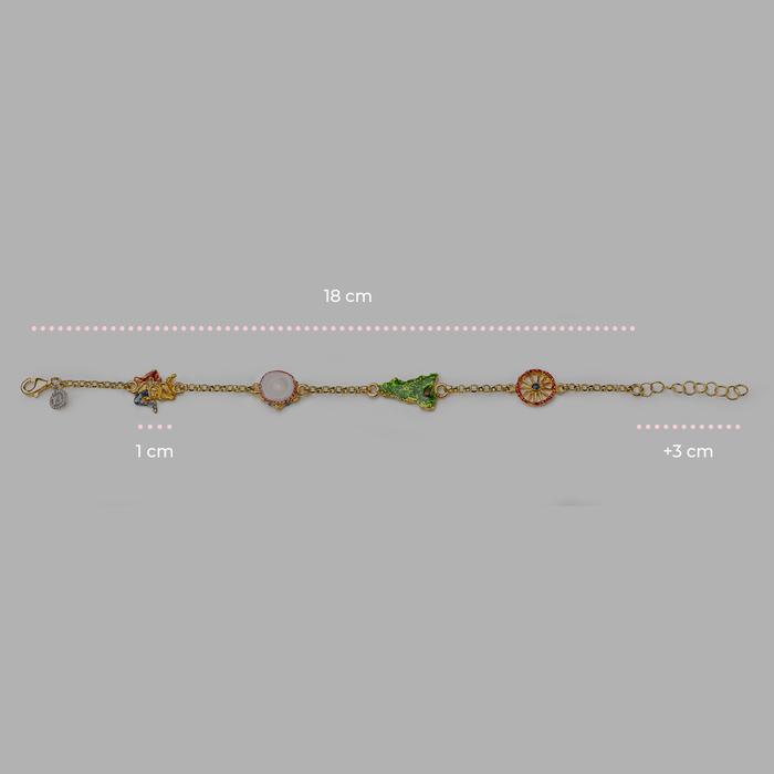 Bracciale Rolò 4 simboli Sicilia